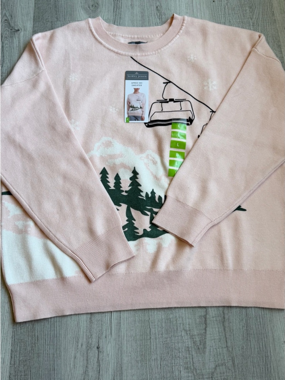 Berkley Jensen Après Ski Sweater Women's L
NWT Pink Winter Graphic Cozy